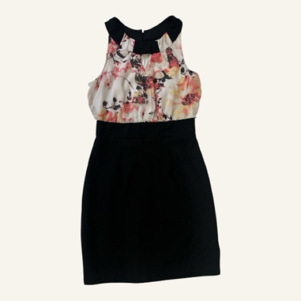 Iz Byer Size 3 Floral Halter Dress, cocktail/party/wedding guest